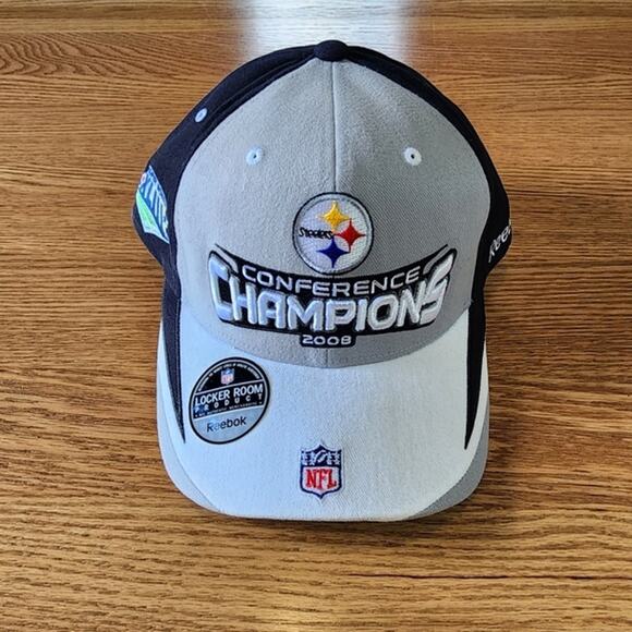 Reebok NFL Pittsburgh Steelers Baseball Cap Hat 2008 OS - Picture 1 of 5